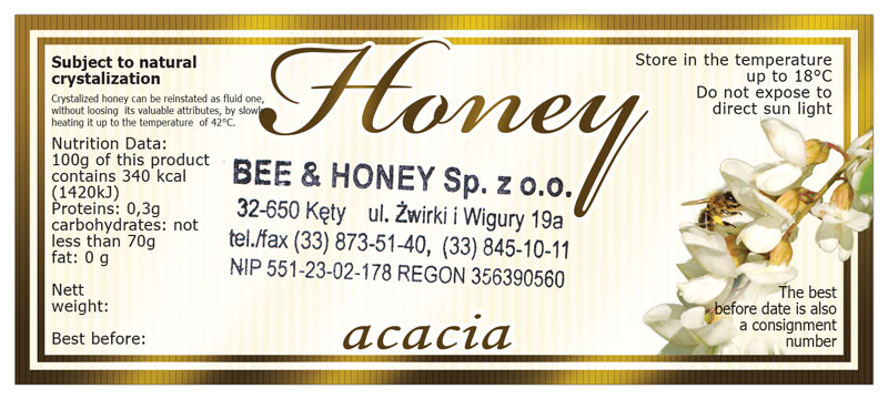 Label Honey 