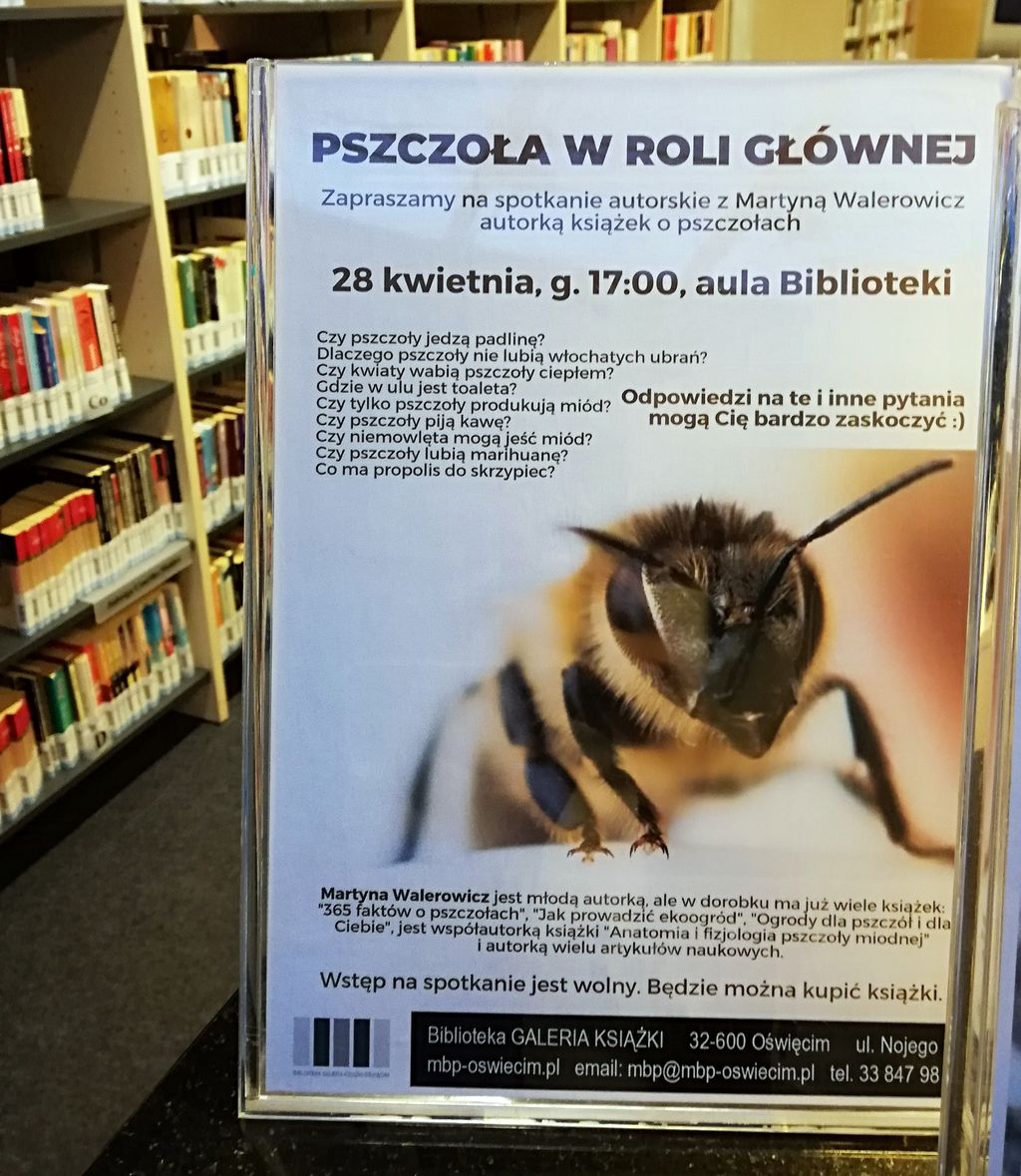 plakat z informacją o wykładzie Martyny Walerowicz