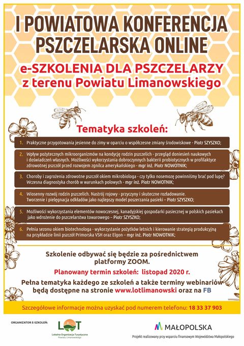 LOT Limanowa szkolenia pszczoly Malopolska