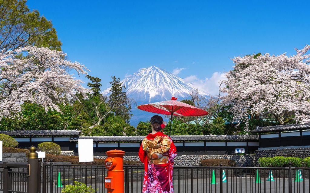 Japonia kimono Fuji