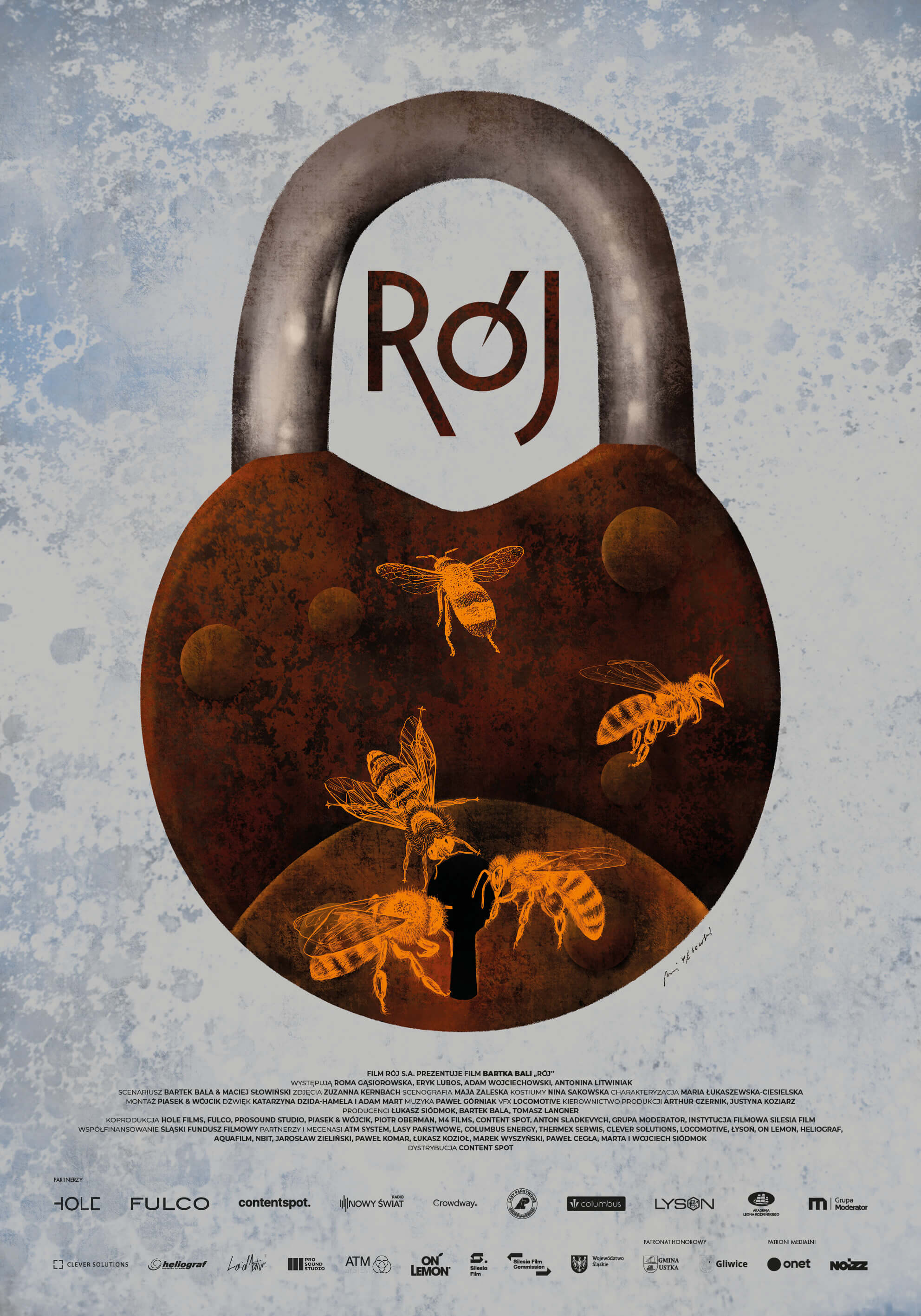 artystyczny plakat filmu Rój