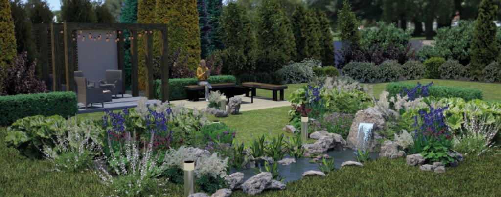 Rabata miododajna przy zbiorniku wodnym