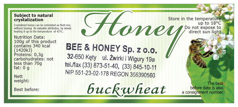 Label Honey 